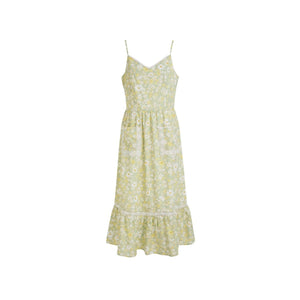 Floral Halter A-Line Dress