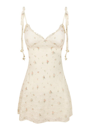 Floral Lace Bodycon Strap Dress