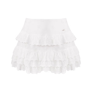 Floral Lace Cake Skirt