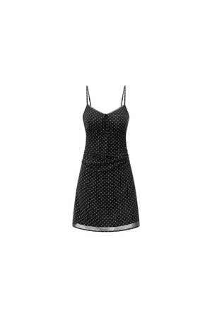 Floral Lace Camisole Dress & Cardigan Set-Up