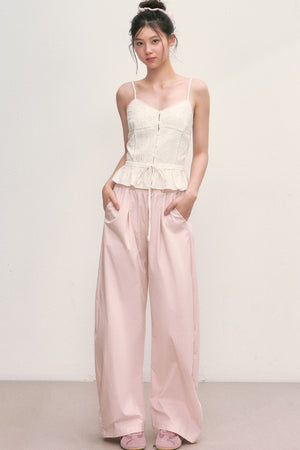 Floral Lace Camisole Top Set-Up