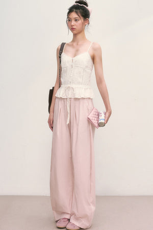 Floral Lace Camisole Top Set-Up