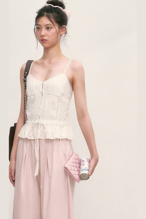 Floral Lace Camisole Top Set-Up