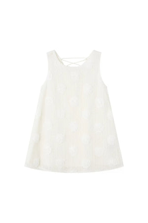 Floral Lace-Up Vest Dress