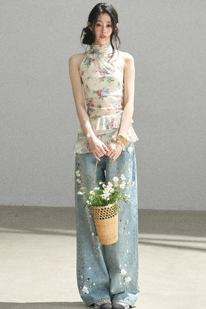 Floral Off-Shoulder Summer Dress Set-Up