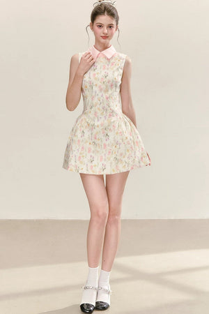 Floral Pleated Summer Dress