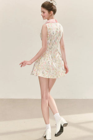 Floral Pleated Summer Dress