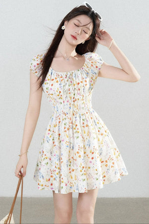 Floral Print A-Line Dress