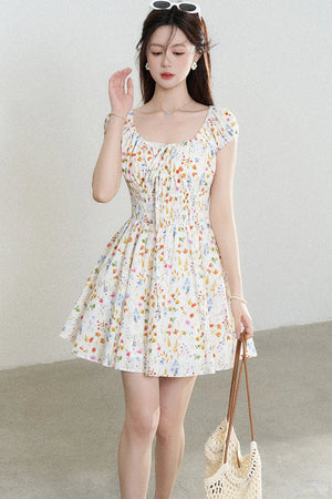 Floral Print A-Line Dress