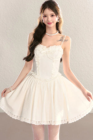 Floral Print Waist-Cinching Princess Dress
