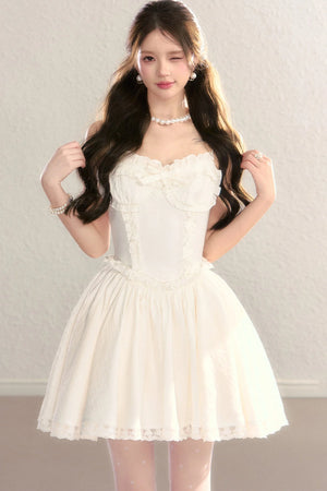 Floral Print Waist-Cinching Princess Dress