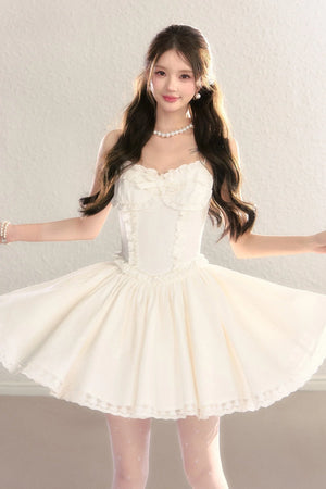 Floral Print Waist-Cinching Princess Dress