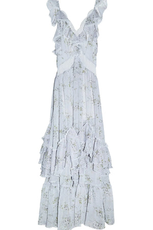 Floral Ruffled Maxi Dress