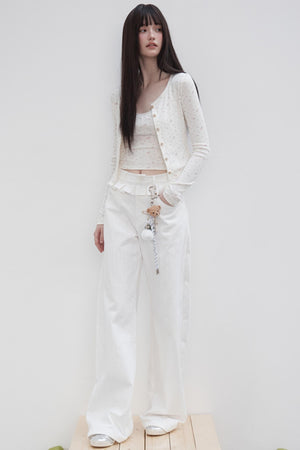 Floral Suit Cardigan & Skirt Set-Up