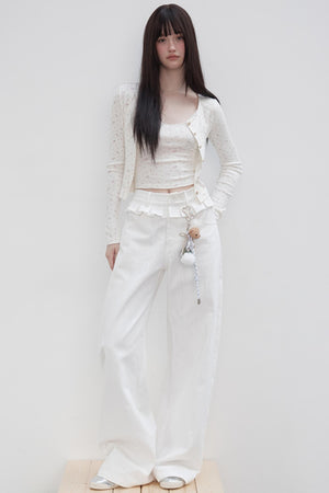 Floral Suit Cardigan & Skirt Set-Up