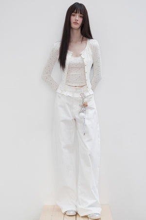 Floral Suit Cardigan & Skirt Set-Up