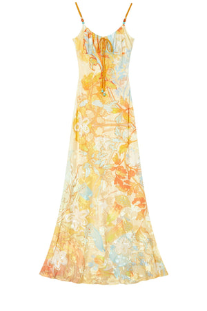 Floral Velvet Burnout Maxi Dress