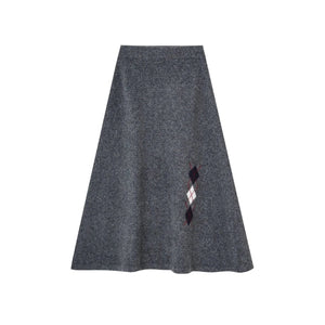 Floral Velvet Diamond Vest Skirt Set-Up