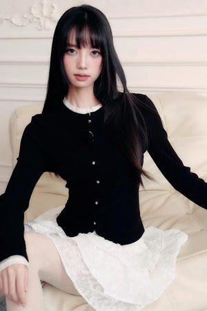 Flower Knit Cardigan