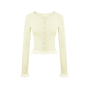 Flower Lace Cardigan Set-Up
