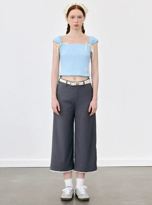 Flowers Square Neck Top