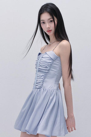 Flowy Satin Silhouette Dress