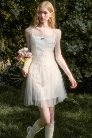 Fluffy Halter Dress