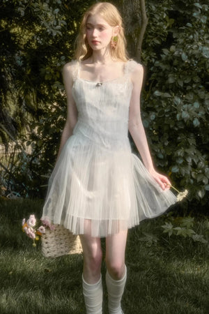 Fluffy Halter Dress