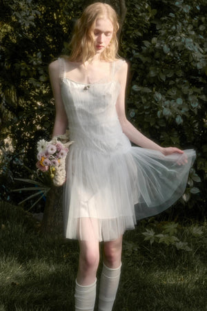 Fluffy Halter Dress