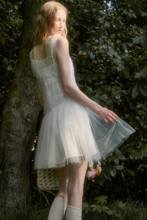 Fluffy Halter Dress