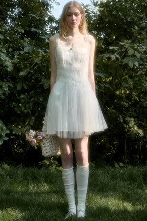 Fluffy Halter Dress