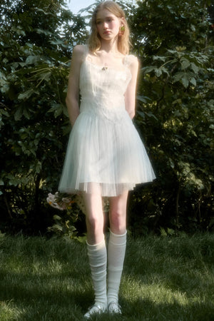Fluffy Halter Dress