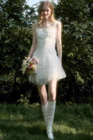Fluffy Halter Dress