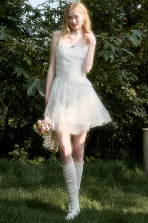 Fluffy Halter Dress