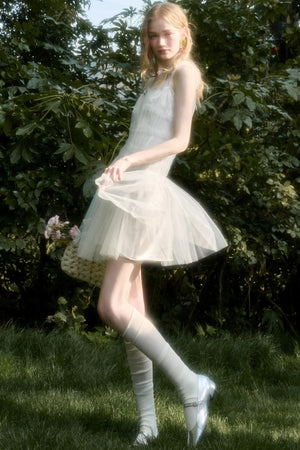 Fluffy Halter Dress
