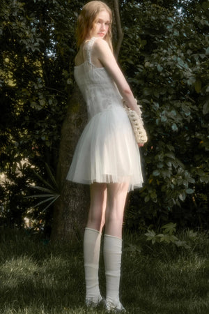 Fluffy Halter Dress