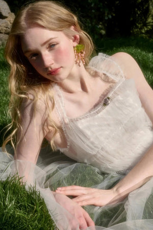 Fluffy Halter Dress