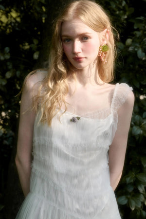 Fluffy Halter Dress