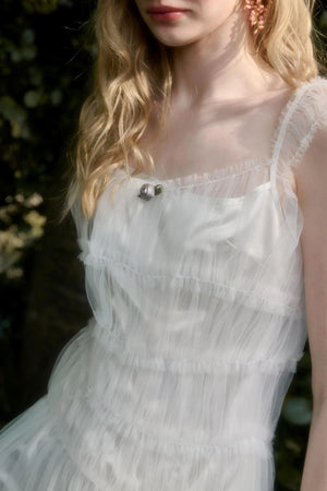Fluffy Halter Dress