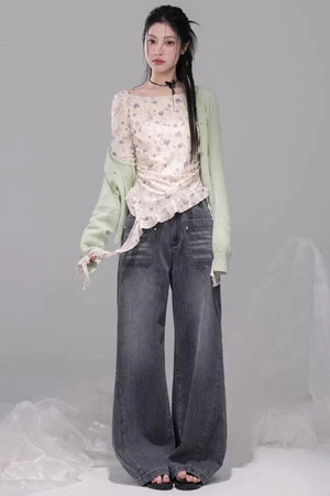 Fluttering Spring Flowers Blouse