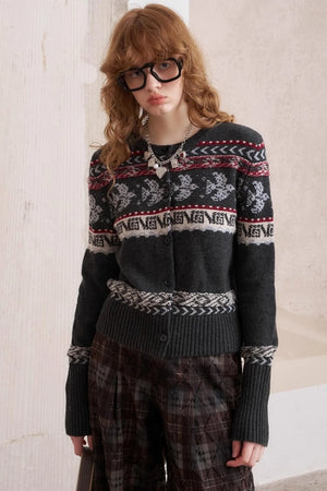 Flying Sparrow Button Knit Cardigan