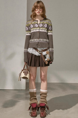 Flying Sparrow Button Knit Cardigan