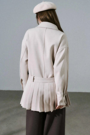 Forest Tencel Wool Trench Coat