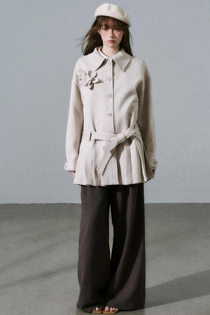 Forest Tencel Wool Trench Coat