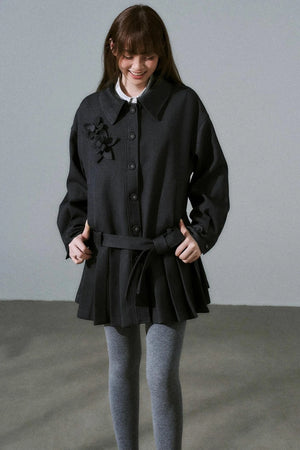 Forest Tencel Wool Trench Coat