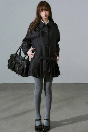 Forest Tencel Wool Trench Coat