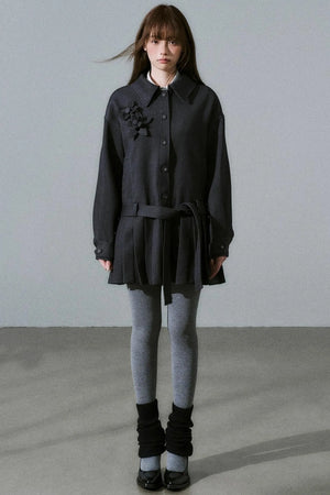 Forest Tencel Wool Trench Coat