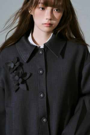 Forest Tencel Wool Trench Coat