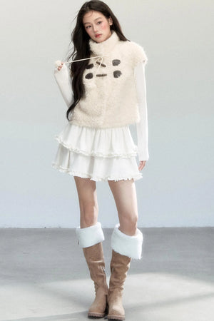 Fragile Holiday Fur Vest