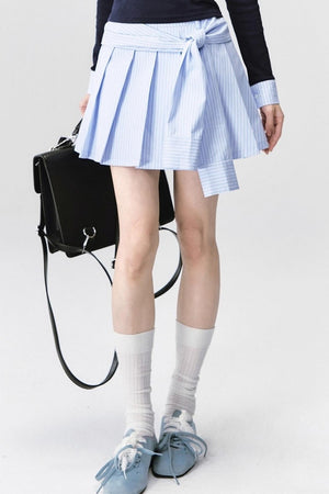 Fragile Love Letter Pleated Skirt Set-Up